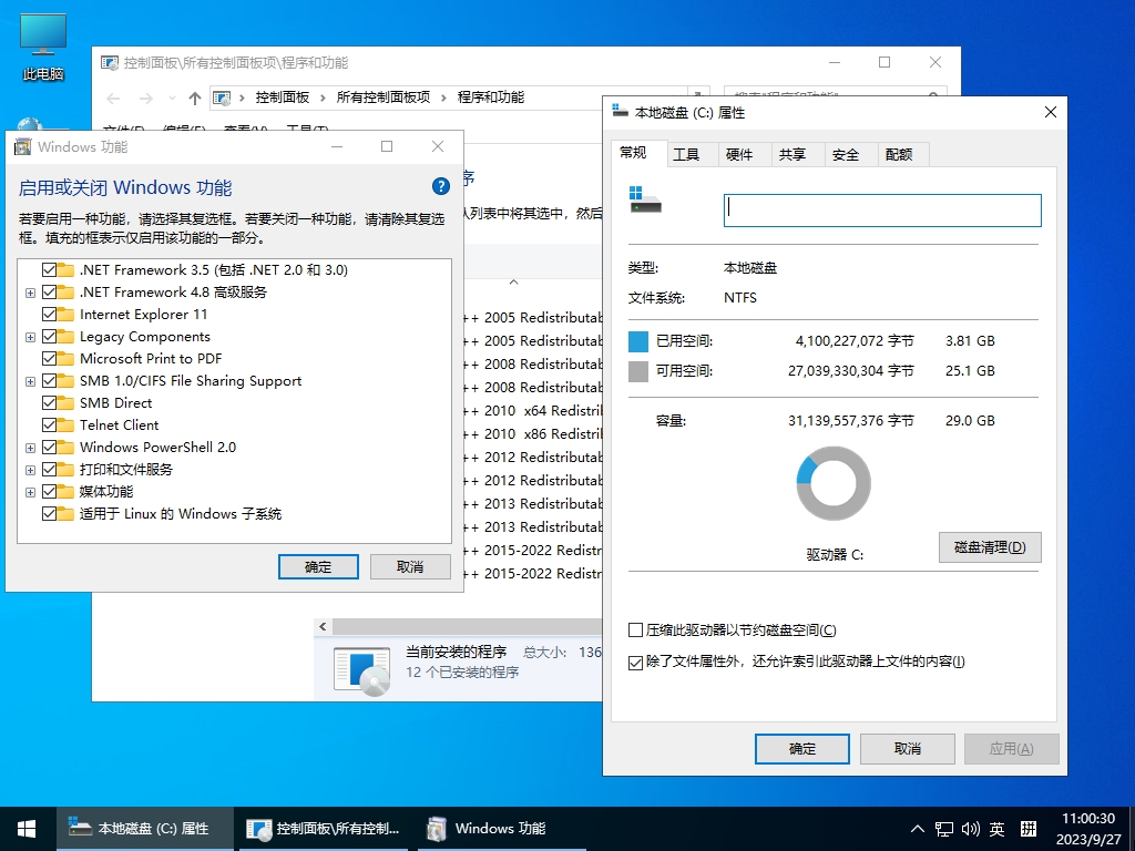 小修 Windows 10 LTSC_2019 17763.8280 深度精简 二合一[1.33G](20260123)