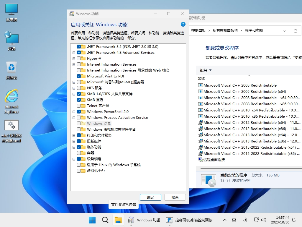 小修 Windows 11 Pro 22631.6495 轻度精简版 [1.73G] (20260128)