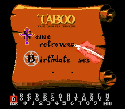 Taboo - The Sixth Sense (USA) (Rev 1)