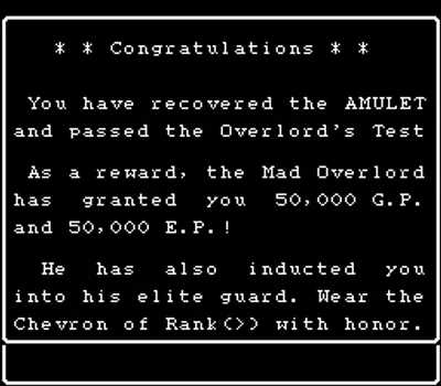 Wizardry - Proving Grounds of the Mad Overlord (USA)