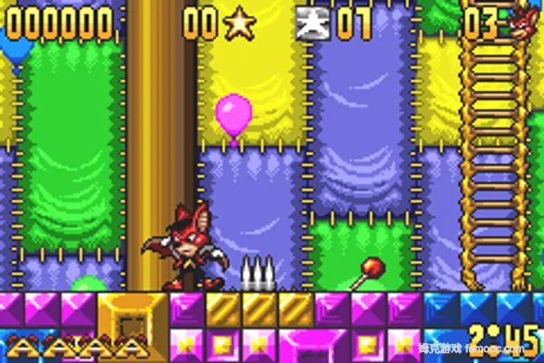 飞翔蝙蝠/蝙蝠侠 Aero the Acro-Bat - Rascal Rival Revenge(US)(Metro3D)(32Mb)