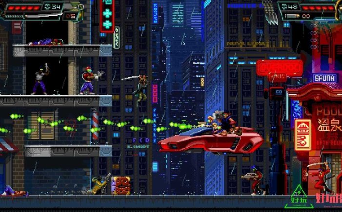 任天堂Switch-暴徒猎手 Huntdown中文版 可双人合作射击游戏xci游戏下载