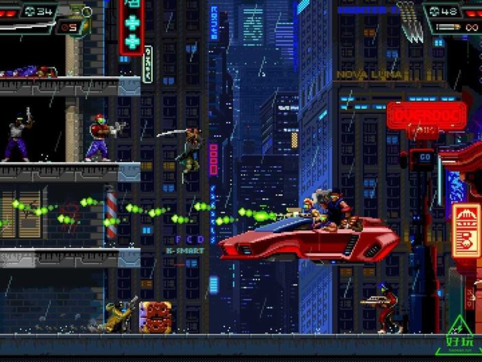 任天堂Switch-暴徒猎手 Huntdown中文版 可双人合作射击游戏xci游戏下载