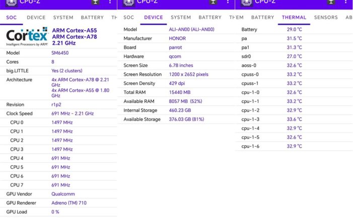 CPU-Z安卓版(手机硬件检测工具) v1.52 修改版