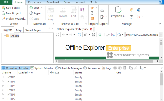 网页离线浏览下载工具 | Offline Explorer Enterprise v8.8.0.5012 绿色便携版