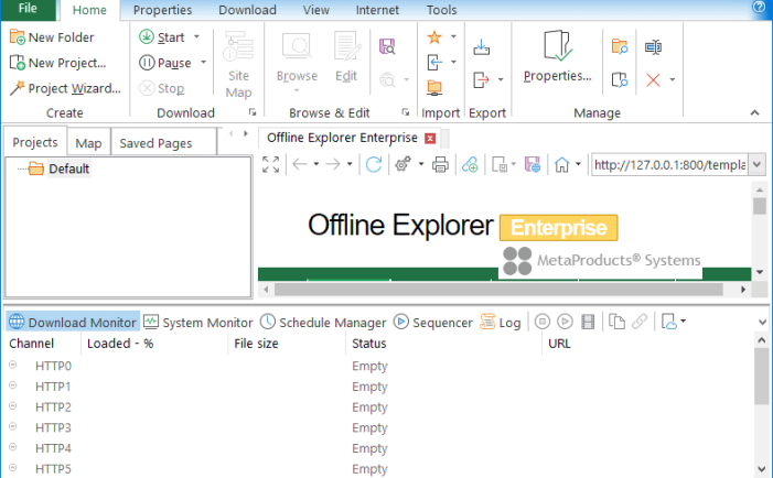 网页离线浏览下载工具 | Offline Explorer Enterprise v8.8.0.5012 绿色便携版